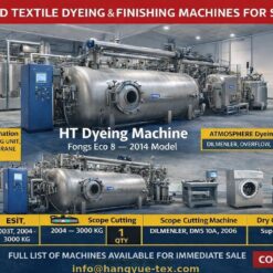 1 Complete Dying and Finishing HT Dyeing Machine Fong’s Eco 8 Year–2007 / 2014