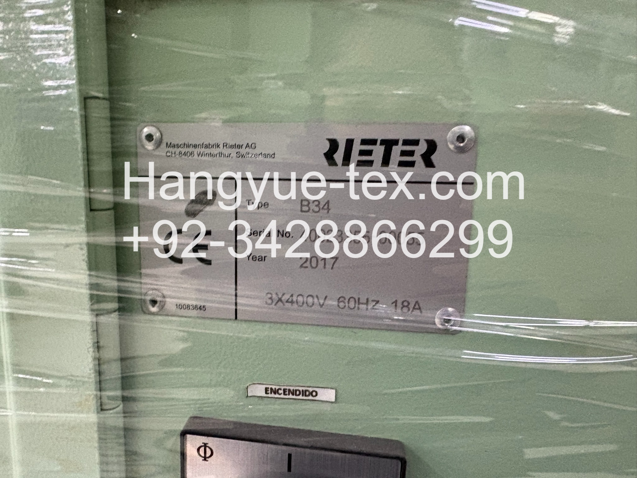 1 Set Rieter Bale B34 Opener Year–2017 - Image 6