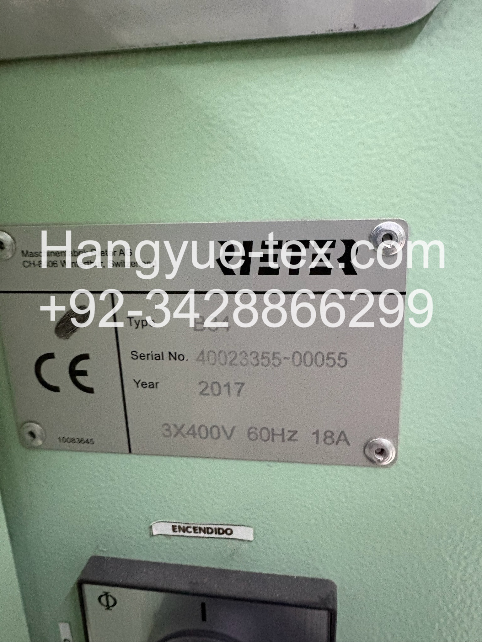 1 Set Rieter Bale B34 Opener Year–2017 - Image 4