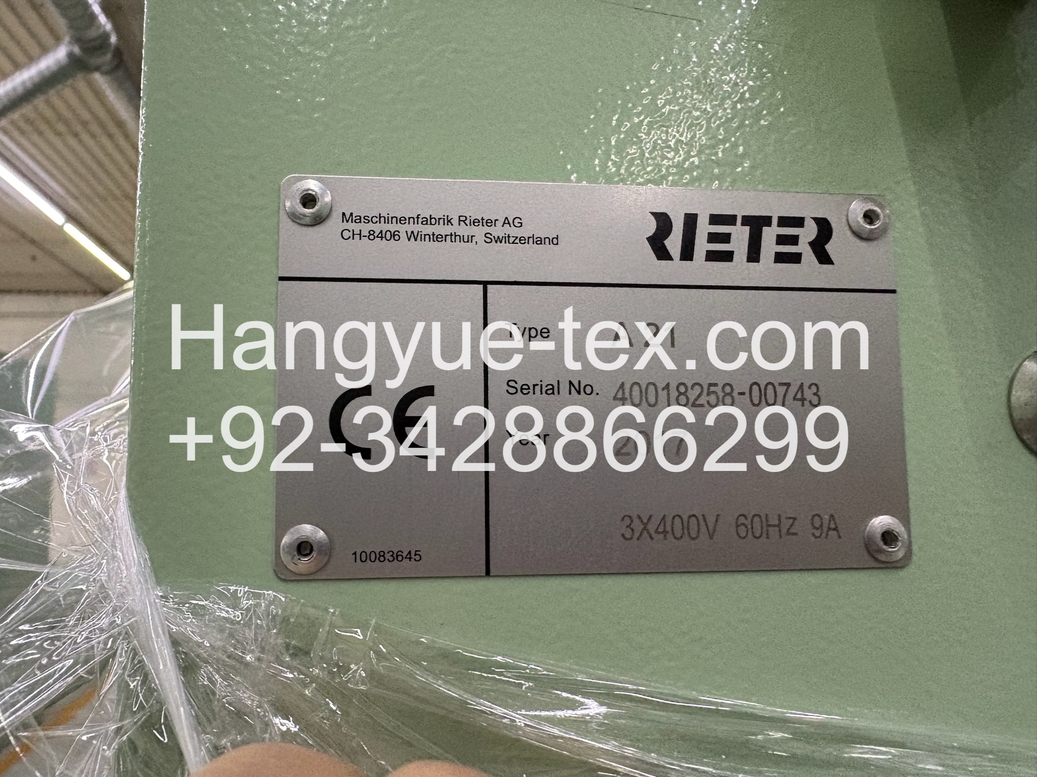 1 Set Rieter A21 Condensor Year–2017 - Image 5