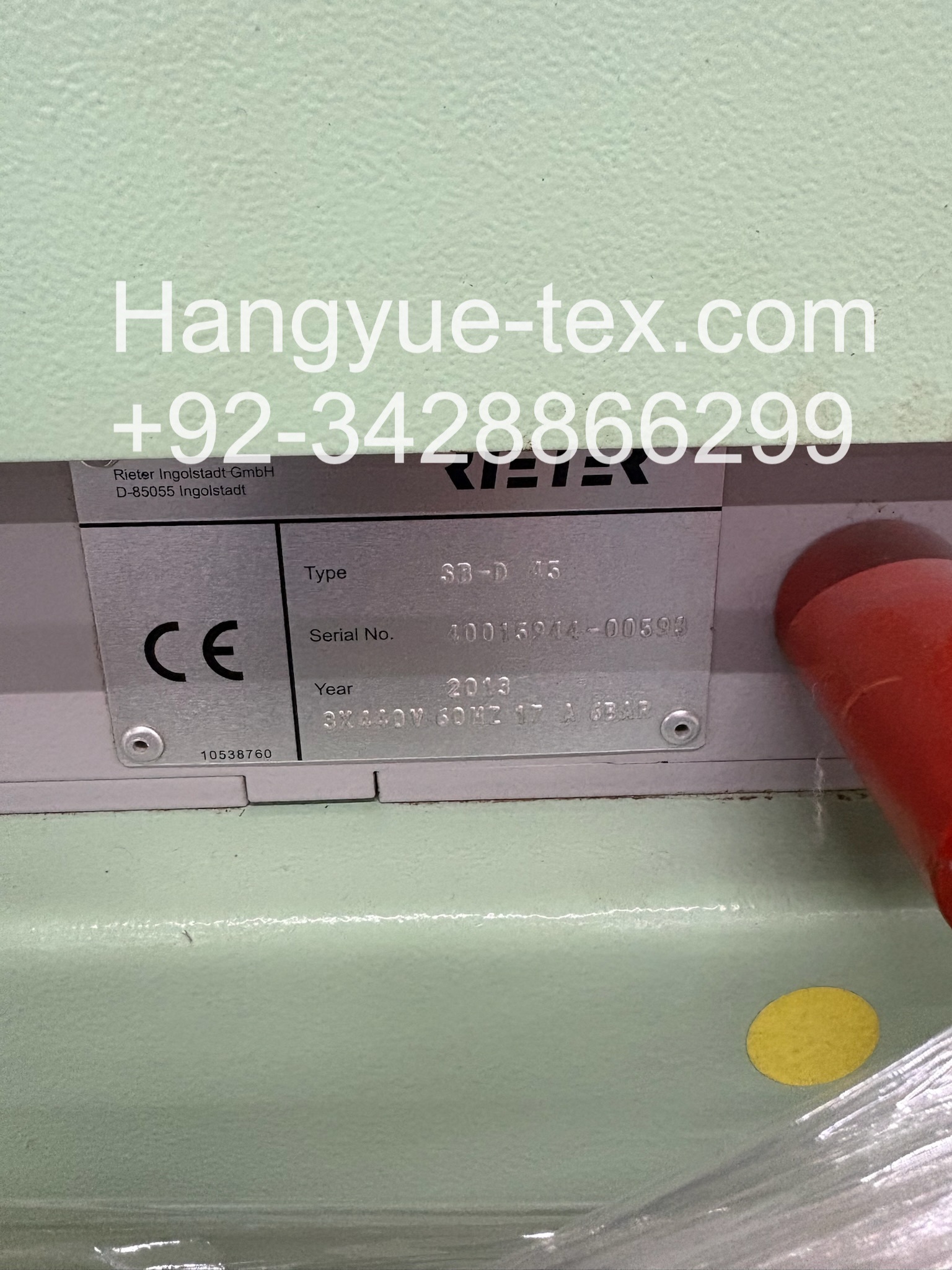 1 Set Rieter SB-D 45 Breaker Drawing Year–2013 - Image 6