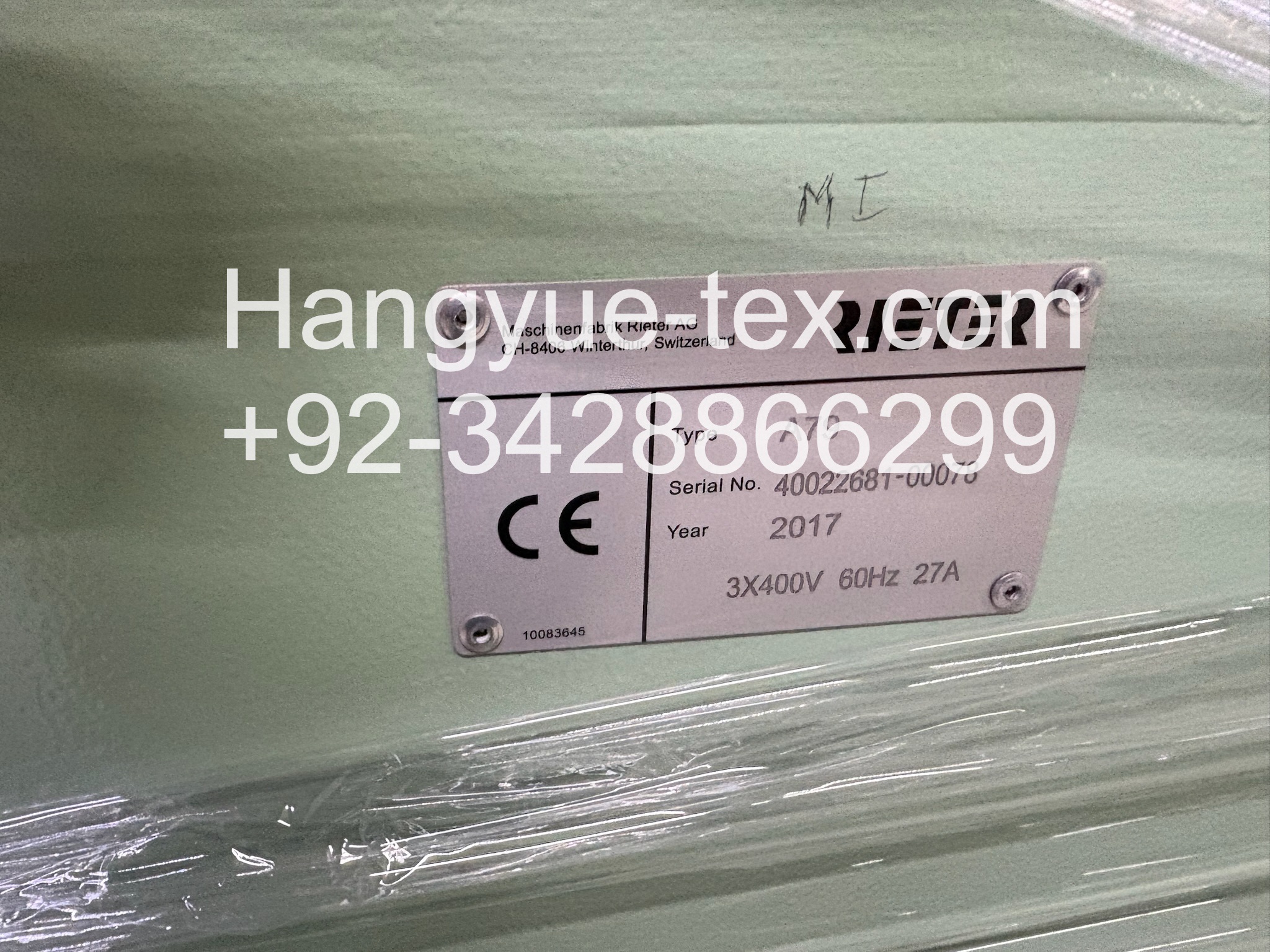 1 Set Rieter A79 UNIstore Year–2017 - Image 2