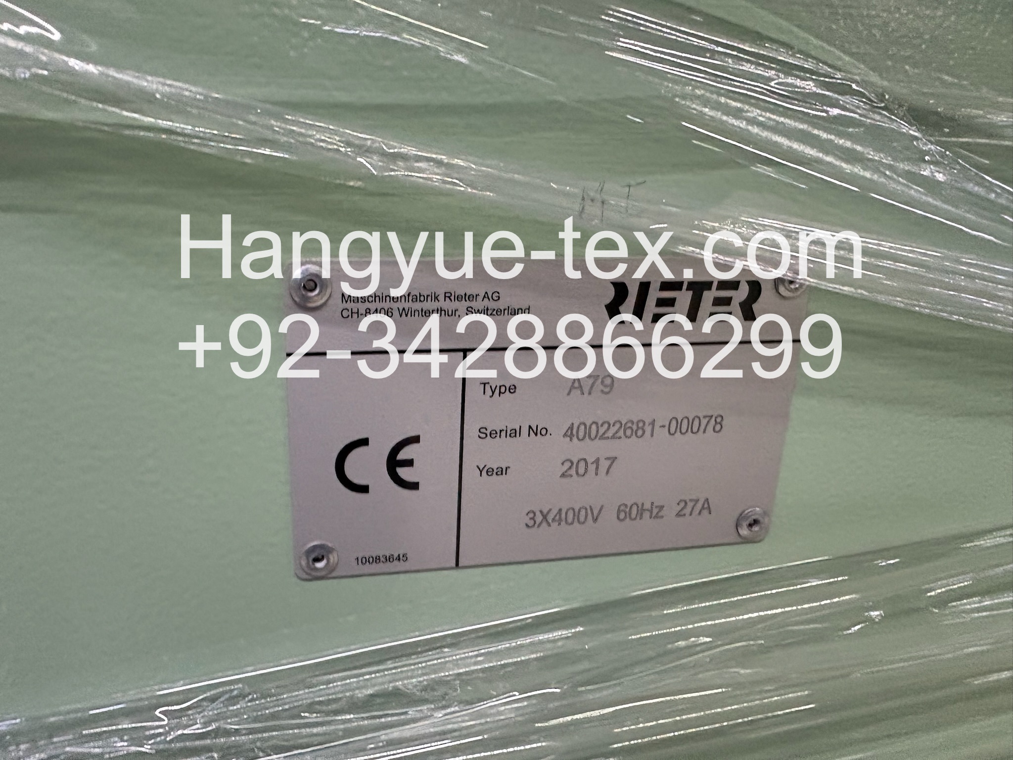 1 Set Rieter A79 UNIstore Year–2017 - Image 3